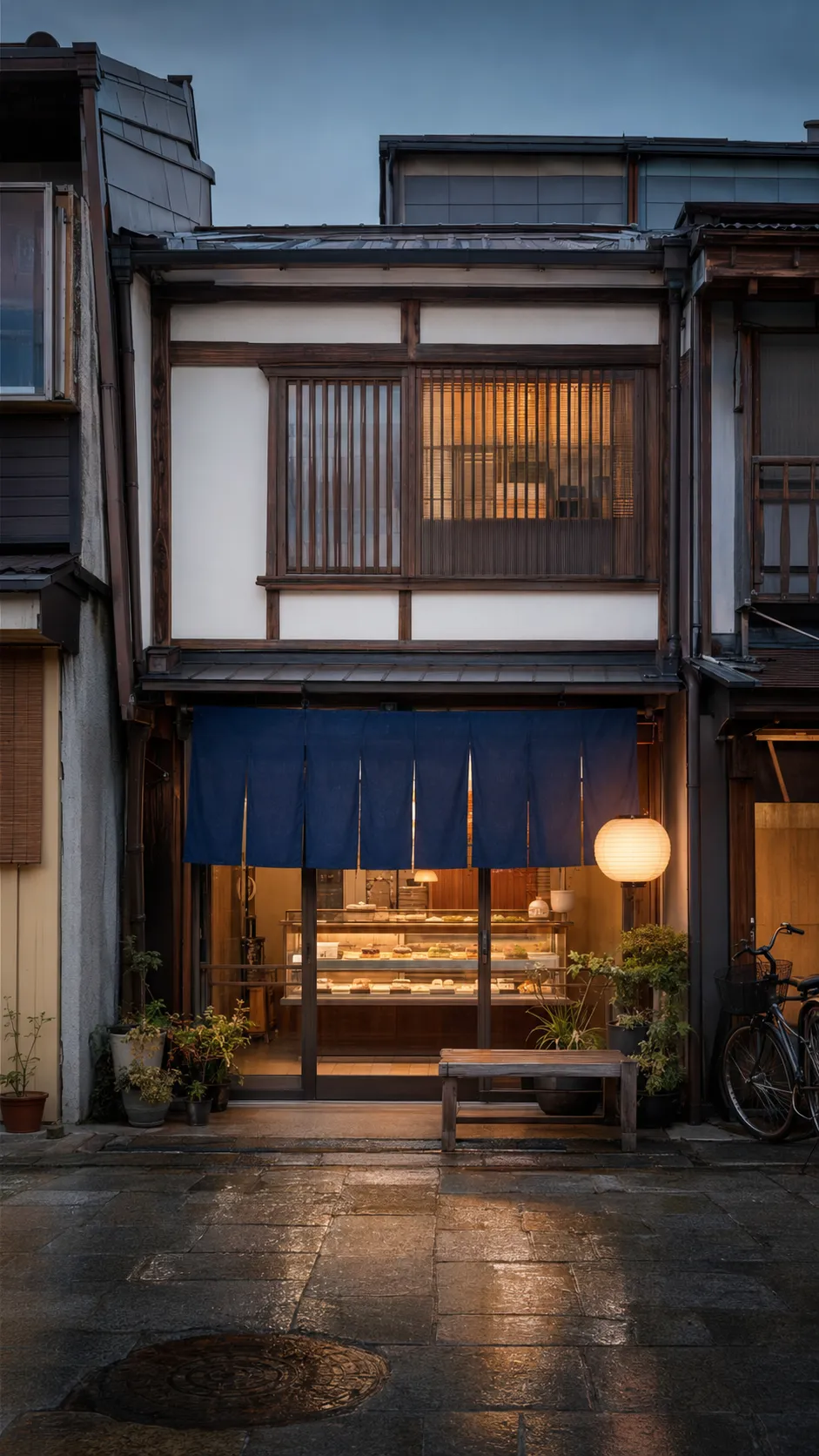 和菓子店の素材写真