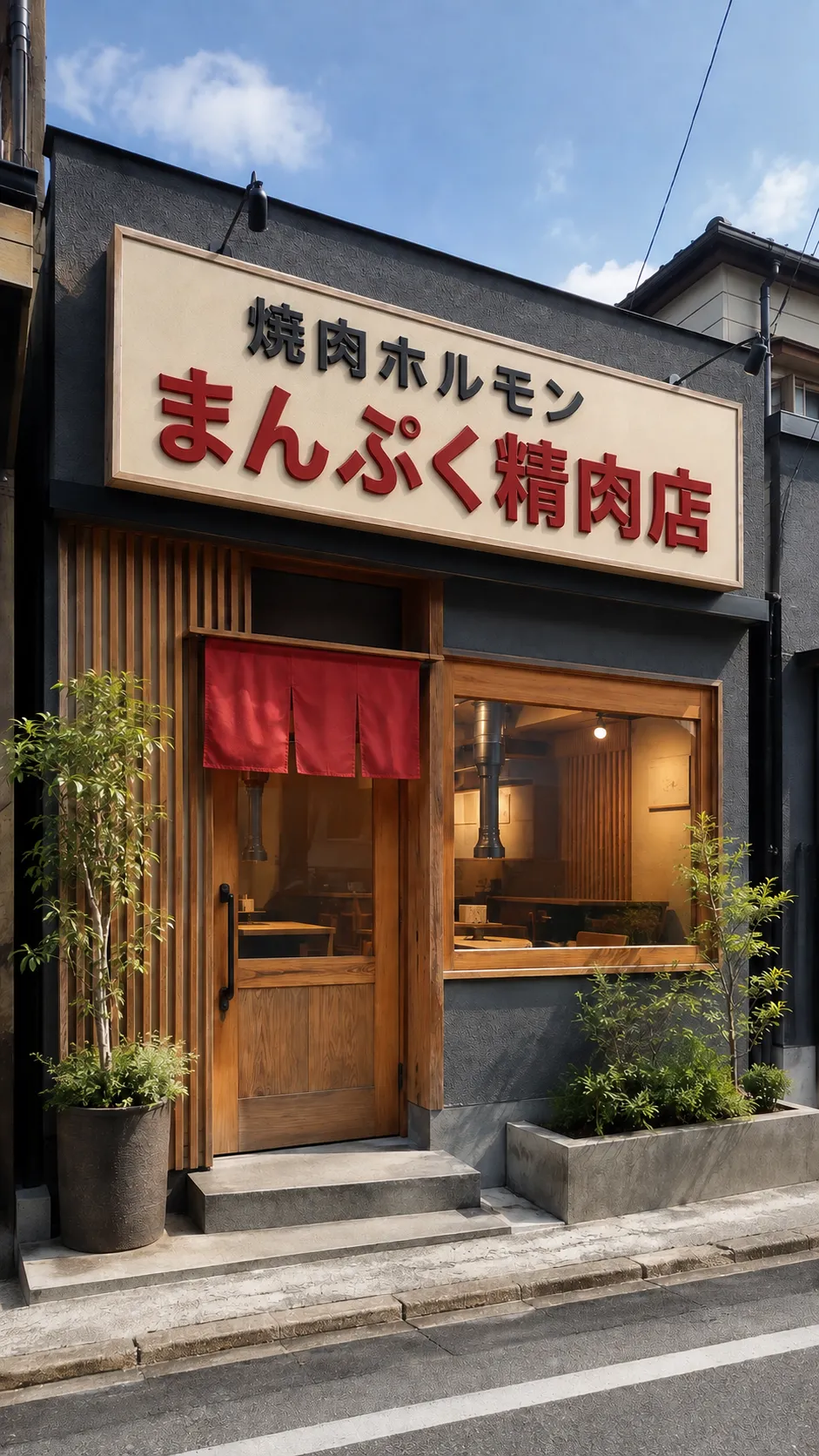 焼肉店の素材写真